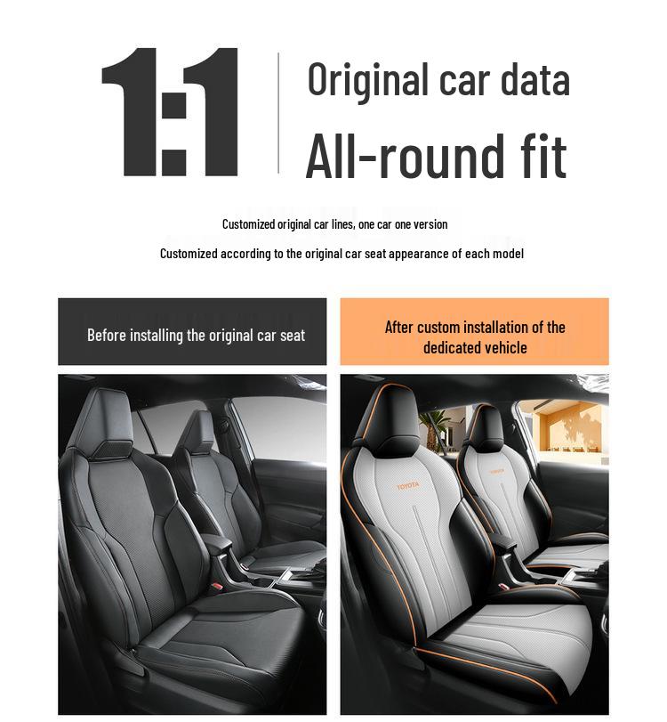 Toyota Corolla 2026 Full Surround Leather Seat Cover - All-Season Cushion