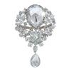 Spilla con Pendente a Goccia con Strass da Donna, Gioiello da Matrimonio, Regalo, Decorazione
