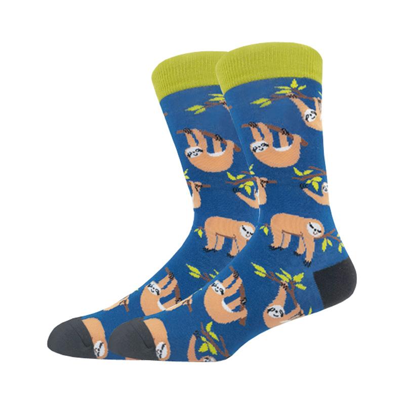 Modă Bărbați Toamnă Iarnă Șosete Skateboard Fericit Creativ Pinguin delfin rechin koala Șosete Noutate Echipaj Amuzant Șosete Bărbătești
