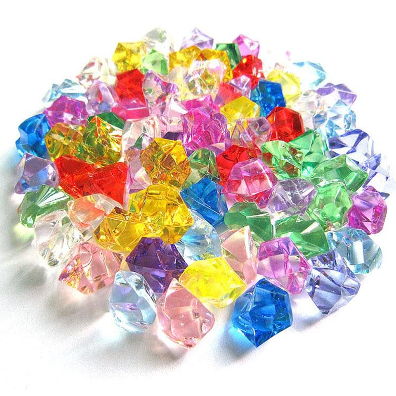 50Pcs Acrylic Ice Rocks Crystals Gems Fake Pirate Treasure Toy Diamonds Kids Birthday Party Favors Vase Fillers For Home Decor