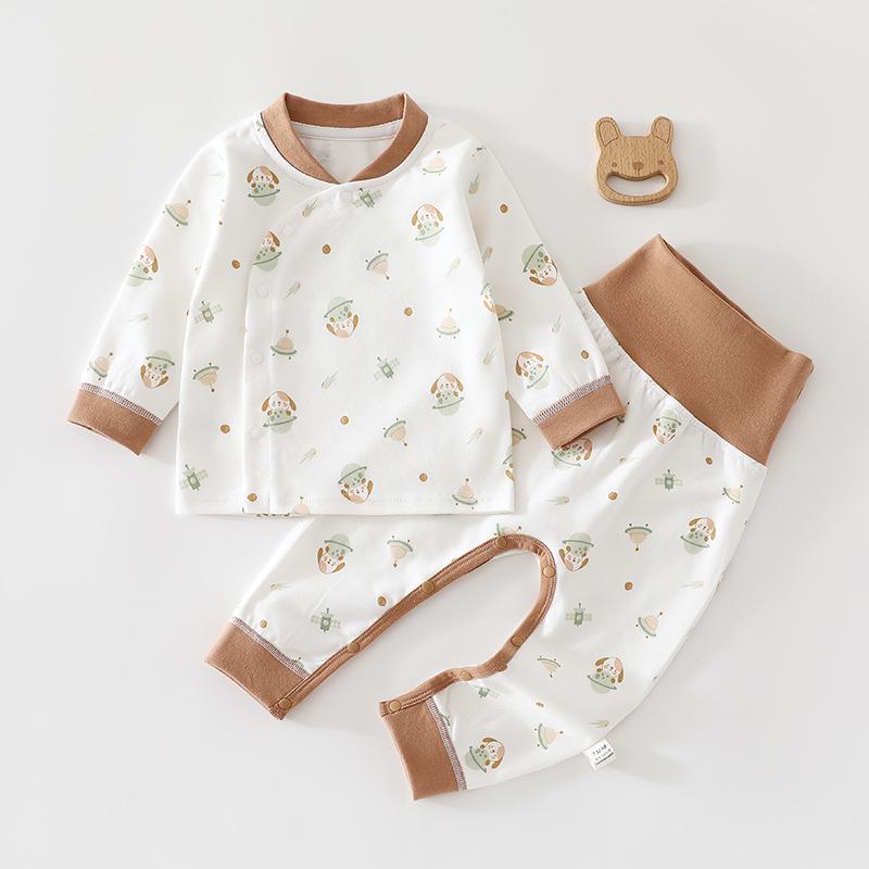 Newborn Pure Cotton Clothing Set for All-Season Wear - Boys & Girls Pajamas & Base Layer