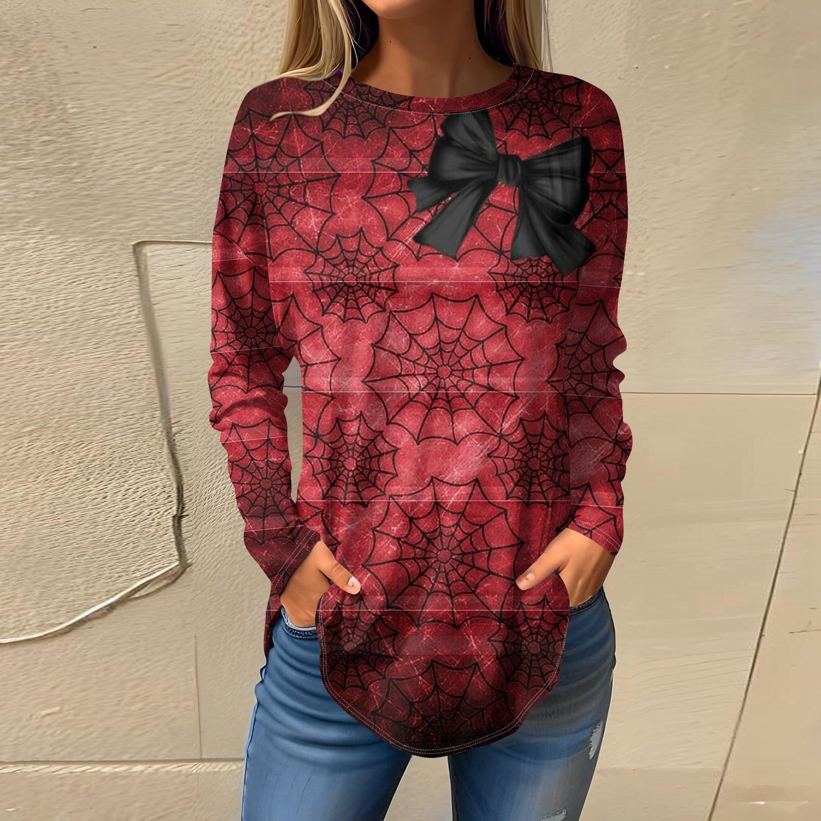 Женская футболка с принтом Хэллоуина — фото 9