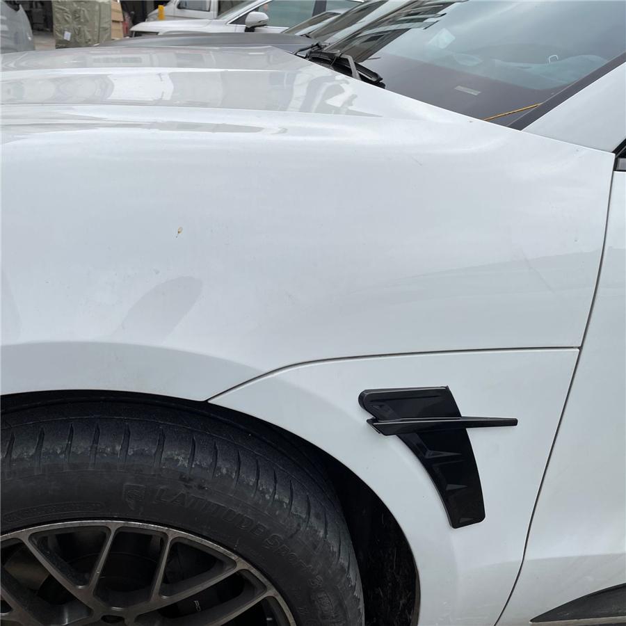 Carbon Fiber Look Car Side Wing Cover Air Intake Flow Fender Vent Trim Stickers