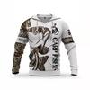 Temu Men's Hooded Sweater 3D Digital Printing Big Fish and Shrimp Design Long Sleeve Sports Top Large Size Loose