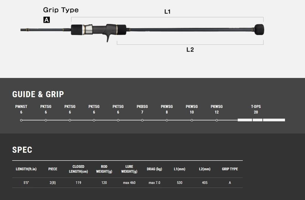 Tailwalk Slow Jigging Rod SLOW BUMP SSD 555/FSL