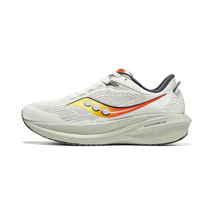 Saucony Triumph 21 Cushioning Comfortable Breathable Low-Top Running Shoes Men sneaker Gray Green S20882-111