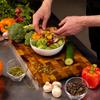 Acacia Wood Splicing Chopping Board Damp-proof Double-sided Using Cutting Board Rectangular Moldy Proof Chopping Block