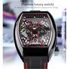 Forsining Men Fashion Motorcycle Street Hipster Hollow Mechanical Watch