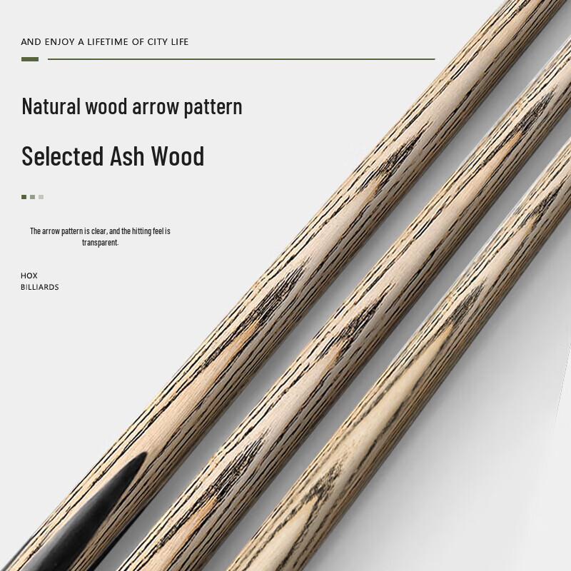 INVUI Ash Wood Single-Piece Billiard Cue Set