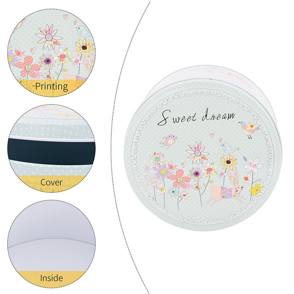 Easter Decorations, Tin Boxes, Colorful Easter Bunny Storage Boxes, 3-piece Set