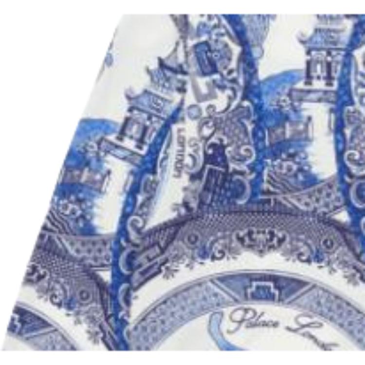 Palace China Plate Shirt Navy Unisex Tops Blue P22SHT111