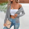 Women's Knit Long Sleeve Button Front Cardigan Sweater