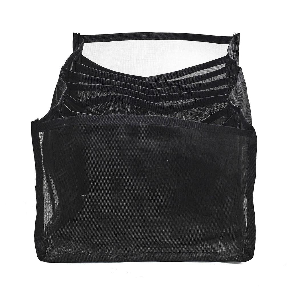 Drawer Organizer For Clothes, Black, Plastic, 9 Kmór