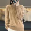 Women Sweater 100% Wool MODERN NEW SAGA Turtleneck Knit Pullover Thick Winter Jumpers Female Knit Tops