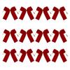 12pcs Festive Velvet Butterfly Knot Decorative Wreath Christmas Tree Ornament Gift Box Vintage  Velvet Ribbon Butterfly Knot