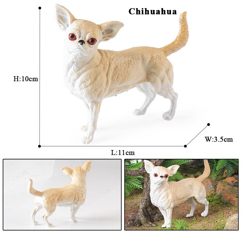 Oenux Dog Animals Model Action Figure Dobermann Shiba Inu Pomeranian Boxer Husky Puppy Figurines Cute Collection Toy Kids Gift