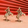 1Pcs Vintage Strong Men Warrior Ornament Copper European Beautiful Knight Model Miniatures Figurine Desktop Decoration