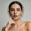 Pearl Bride Veils Rhinestone Wedding Headband Bride Headdress Birdcage Veil  Bridal Party