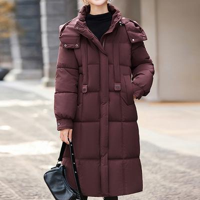 Giacche Invernali alla Moda Donna Parka Lunghi con Cappuccio Ampi Spessi Caldi Soprabito Casual Cappotti da Donna
