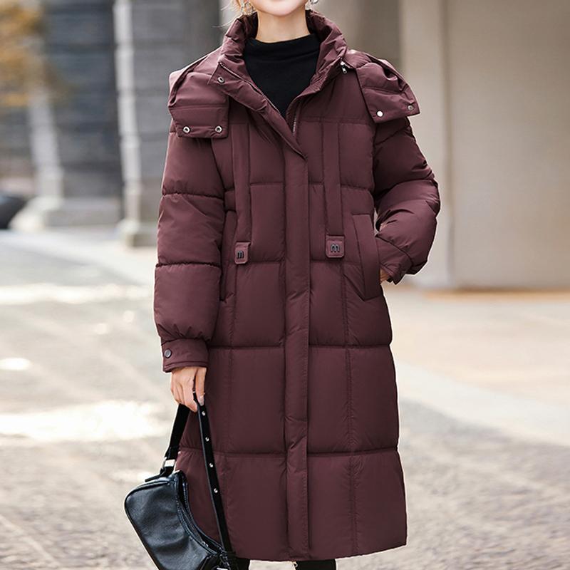 Fashion Winter Jackets Woman Long Parkas Hooded Loose Thick Warm Overcoat Casual Women's Coats