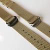 Arashen Zulu Fabric Nato Strap, 26mm, for Watches, Nylon Strap, Thick G10 Strap with Satin Finish, Khaki