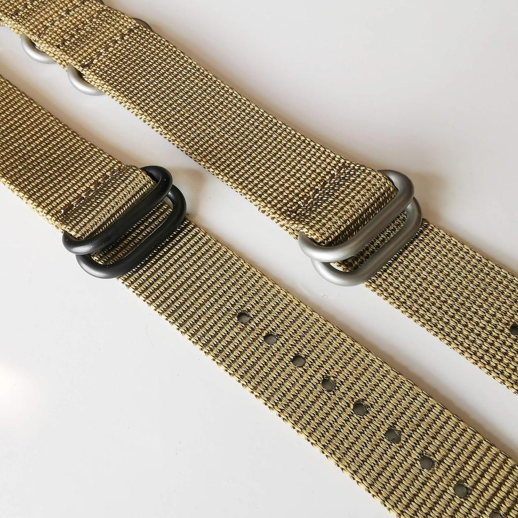 Arashen Zulu Fabric Nato Strap, 26mm, for Watches, Nylon Strap, Thick G10 Strap with Satin Finish, Khaki