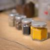 30ml HEXAGONAL glass jar for spices and honey