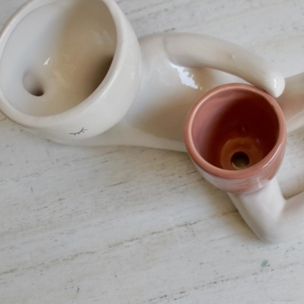 With Drainage Hole Lazy Little Character Flowerpot Resin Succulent Plant Pot  Garden Decor