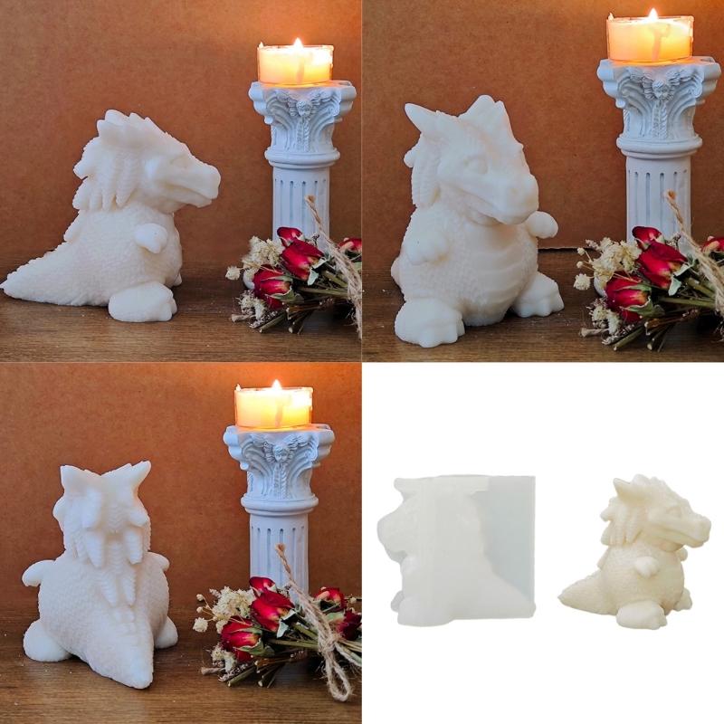 Flexible Sturdy Silicone Mould Fashion Accessory for Making Unique Dinosaur Shaped Candle and Home Decorations