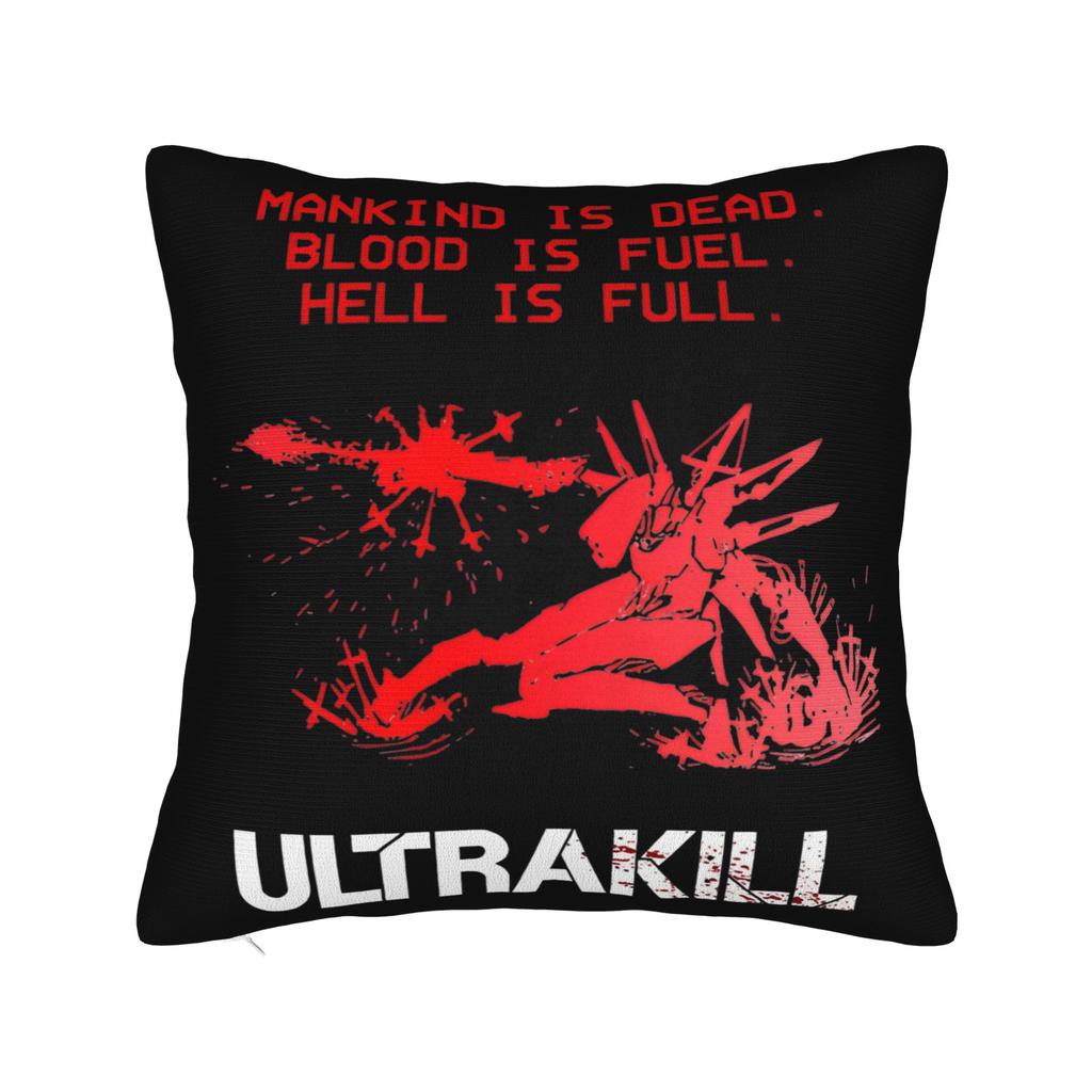 Ultrakill Shooting Game Hell is Kill Pillowcase Polyester Cushion Cover Decorative V1 Rock Pillow Case Cover Bed Drop Shipping