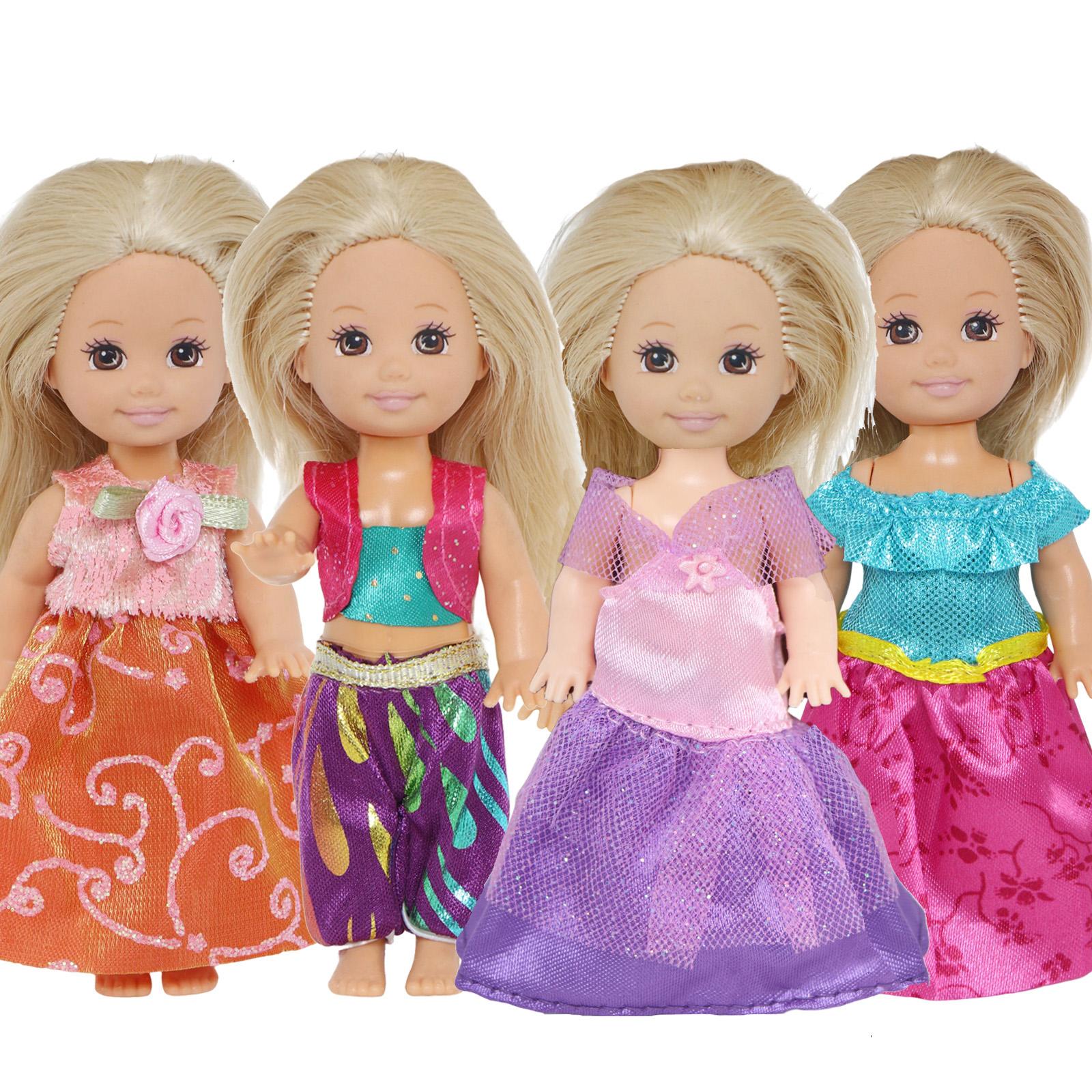 

4-дюймовая кукольная одежда, милые наряды для кукол для кукол Келли, аксессуары, платье, шорты, кукольный домик, игрушка