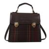 Stylish Korean Version Women's Backpack Fashionable Vintage Sling Bag In Red Brown