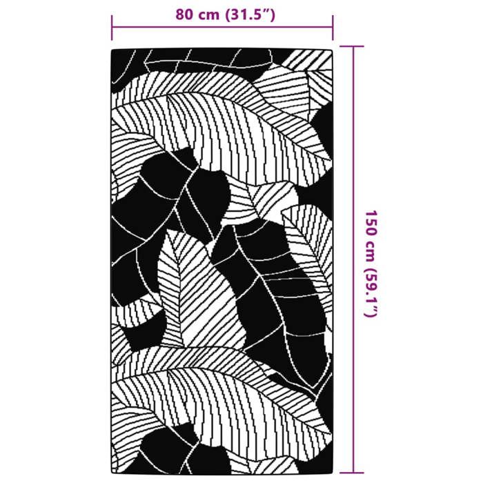 VidaXL Outdoor Rug Green 80x150 Cm PP, Garden Rug, Floor Mat, Floor Carpet, Area Rug, Patio Rug 368581