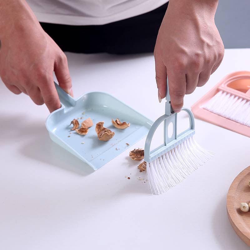 Mini Broom and Dustpan Set for Pets, Desktop, and School Cleaning
