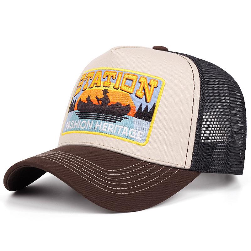 New Station Small Boat Truck Hat Street Dance Hiphop Hat Outdoor Cycling Sunshade Baseball Hat Mesh Hat Unisex