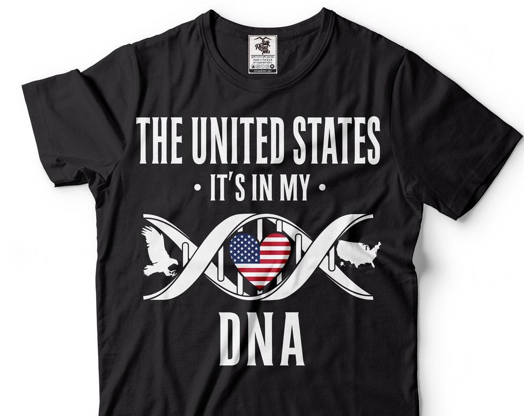 USA DNA Shirt: Patriotic American Flag Tee
