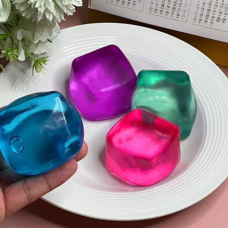 

1PCS Flow Pattern Square Maltose Pinch Music Release Slow Rebound Release Pressure Colorful Decompression Party Favors