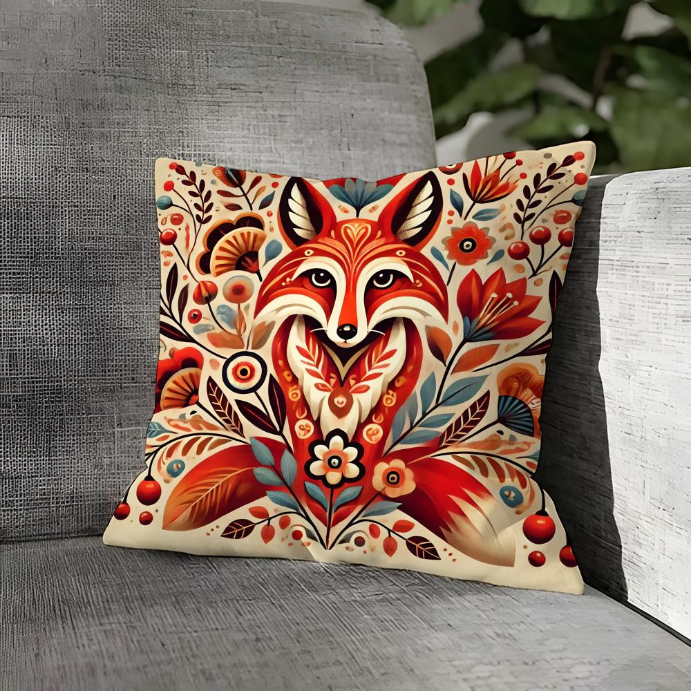 Colorful Natural Animal Flower Pillow Case Linen Pillows Case Cushions Case Sofa Pillows Case Decor Home