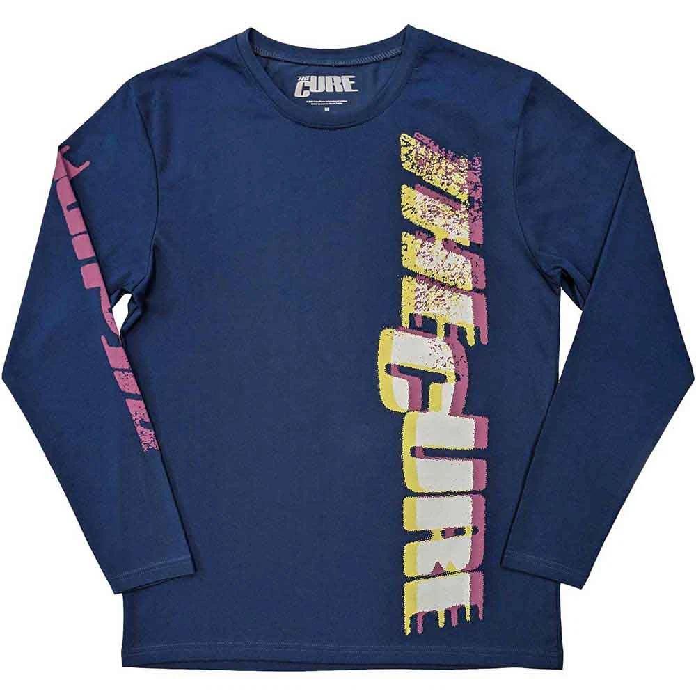 Longsleeve The Cure Glitched Logo Official Tee T-Shirt Mens Unisex L
