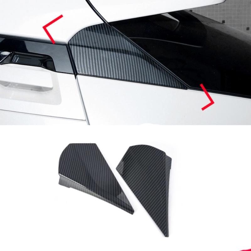 For Toyota CHR C-HR  2018      ABS Rear Window Spoiler Side Cover Tail Triangle Trim Decoration Accessories