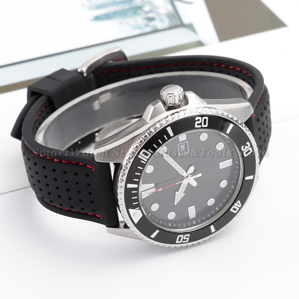 Soft Silicone Rubber Watch Strap 20mm 22mm 24mm Men Women Stitching Sport Waterproof Breathable Wrist Band for Seiko Bracelet