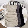 Sexy Hot Girl Style Bra Pad Halter Dress for Women, Summer Design Backless Tight Slimming Pencil Skirt