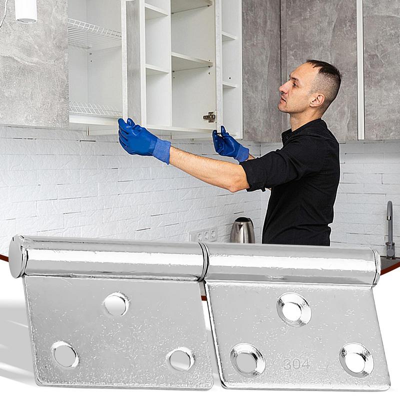 Stainless Steel Door Hinges Removable Slip Hinge Heavy Duty Cabinet Hardware Furniture Locks Barn Offset Shutter Fittings