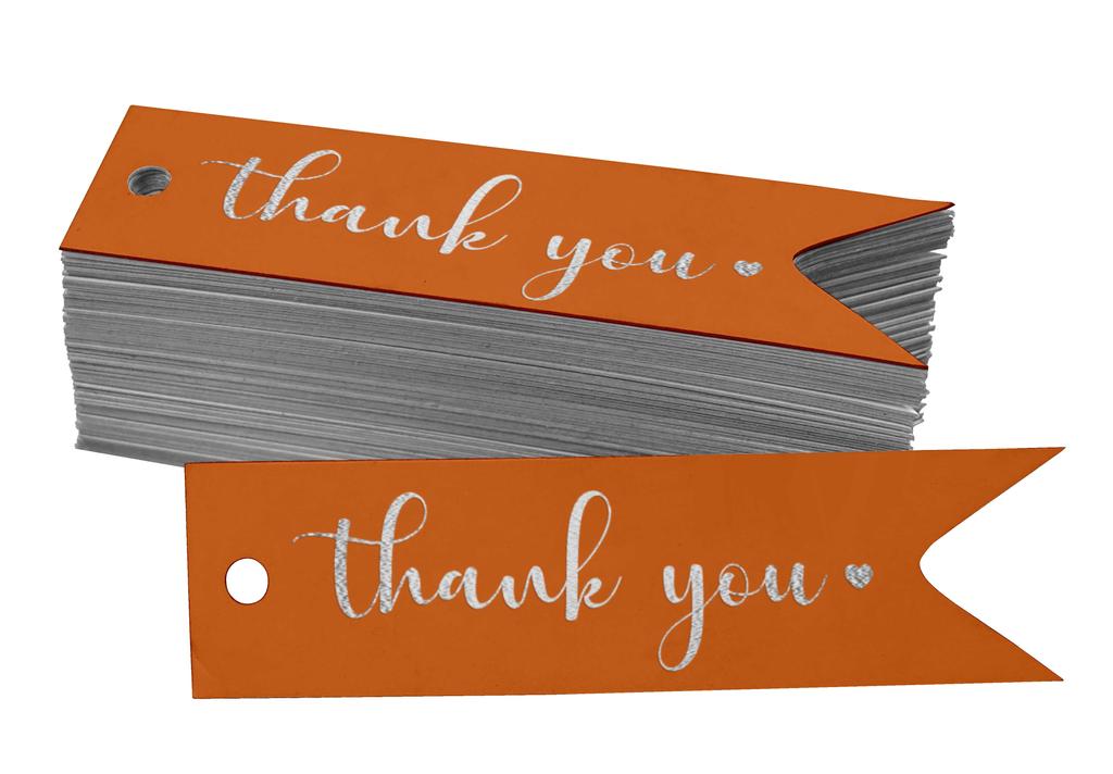 Inkdotpot Pack Of 100 Real Gold Foil Paper Tags Thank You Bridal Shower Favor Hang
