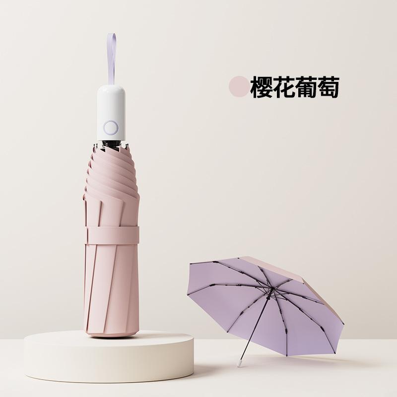 Sun umbrella Parasol sun protection UV women's weather and rain dual-purpose automatic portable folding mini compact and strong