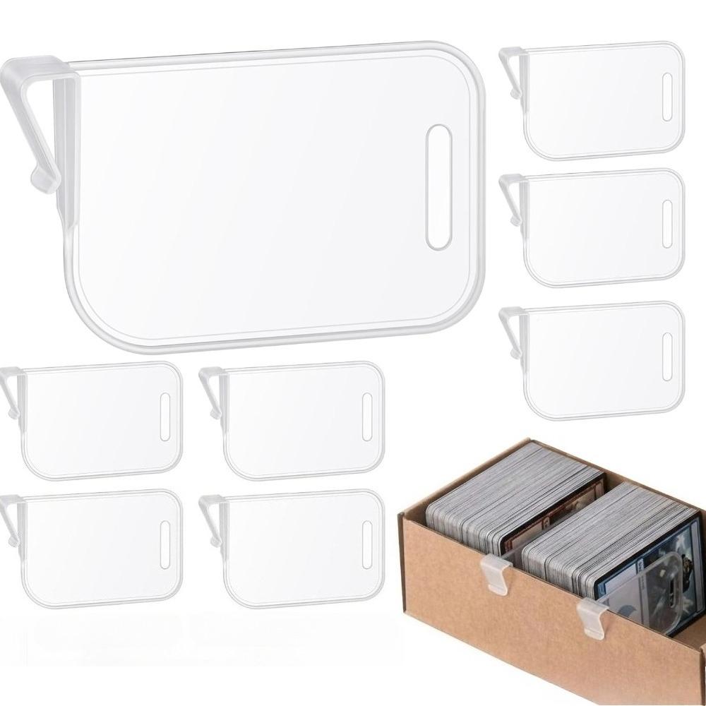 8/12/16 Pcs Card Box Dividers Fridge Door Organizer Sturdy Separator Adjustable Refrigerator Storage Divider for Home Office