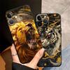 Cool Tiger Lion Case for Apple iPhone 17 Pro Max XR XS MAX 15 Pro 7 8 Air 12 13 16 14 11 Funda Phone Cover