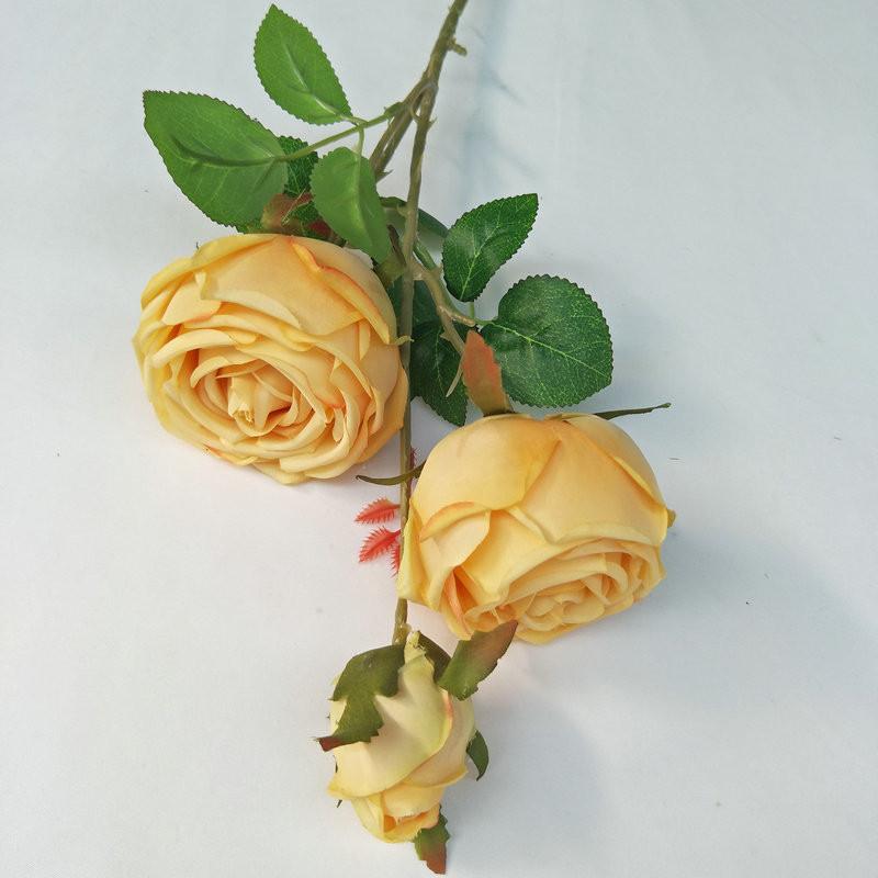 Silk Rose Realistic Floral Arrangement For Wedding And Home Gift Decoration