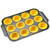 Stampo per Muffin in Silicone Antiaderente da 12 o 6 Vaschette, Design Pieghevole, Stampo per Torta per Preparare Facilmente Torte e Pane a Casa