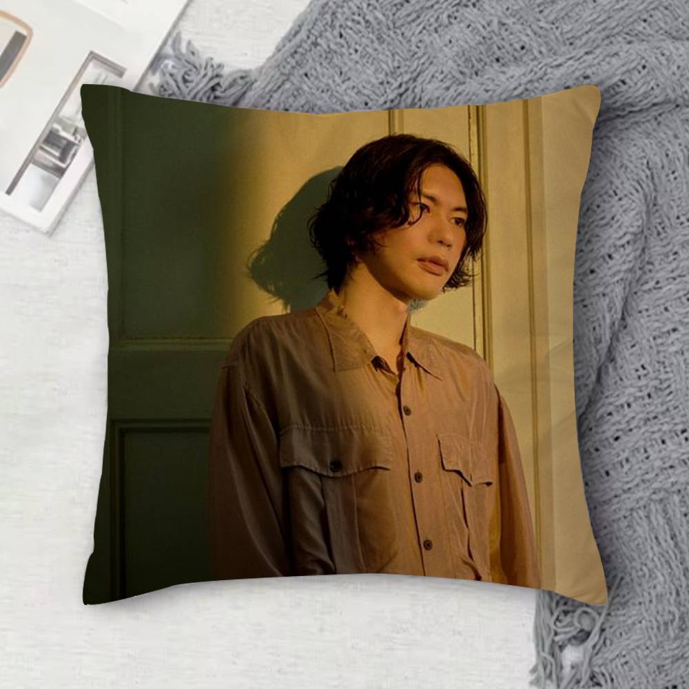 K-Kenshi Yonezu Double-Sided Printed Square Decorative Cushion Cover For Sofa Living Room Home Decor